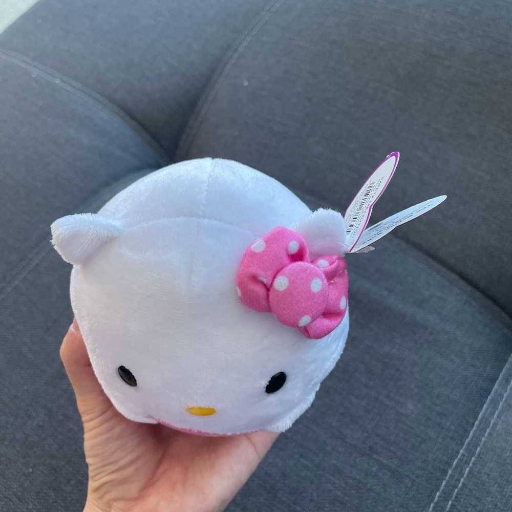 💜 5 for $25 HP🎉 Hello Kitty pink polka dot Ty Beanie Ballz - Picture 10 of 10